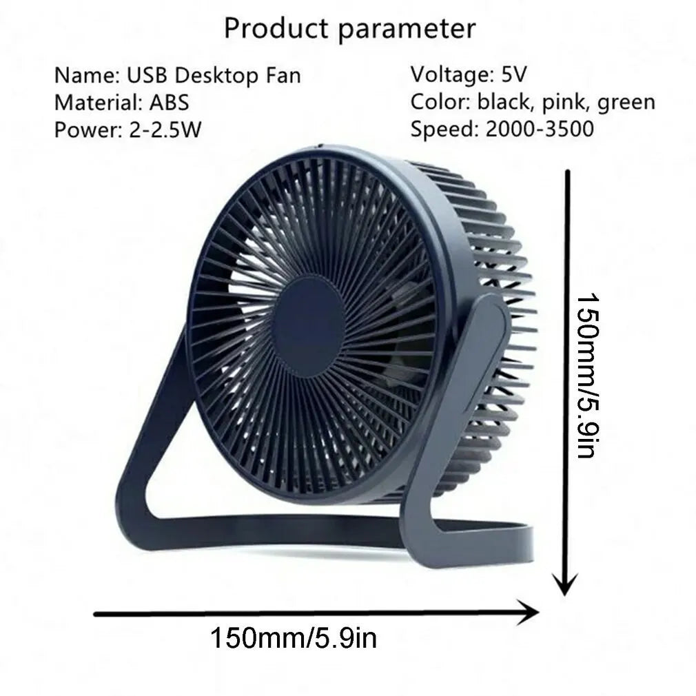 USB Desktop Fan 360° Rotating